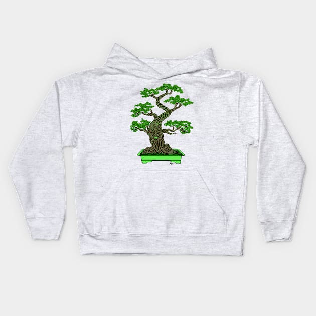 Mister Bonsai Kids Hoodie by fakelarry